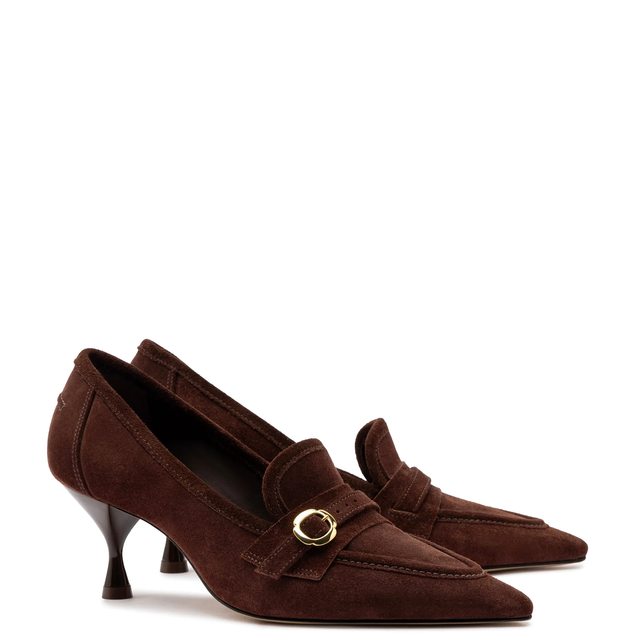 Susan Pump In Brown Suede