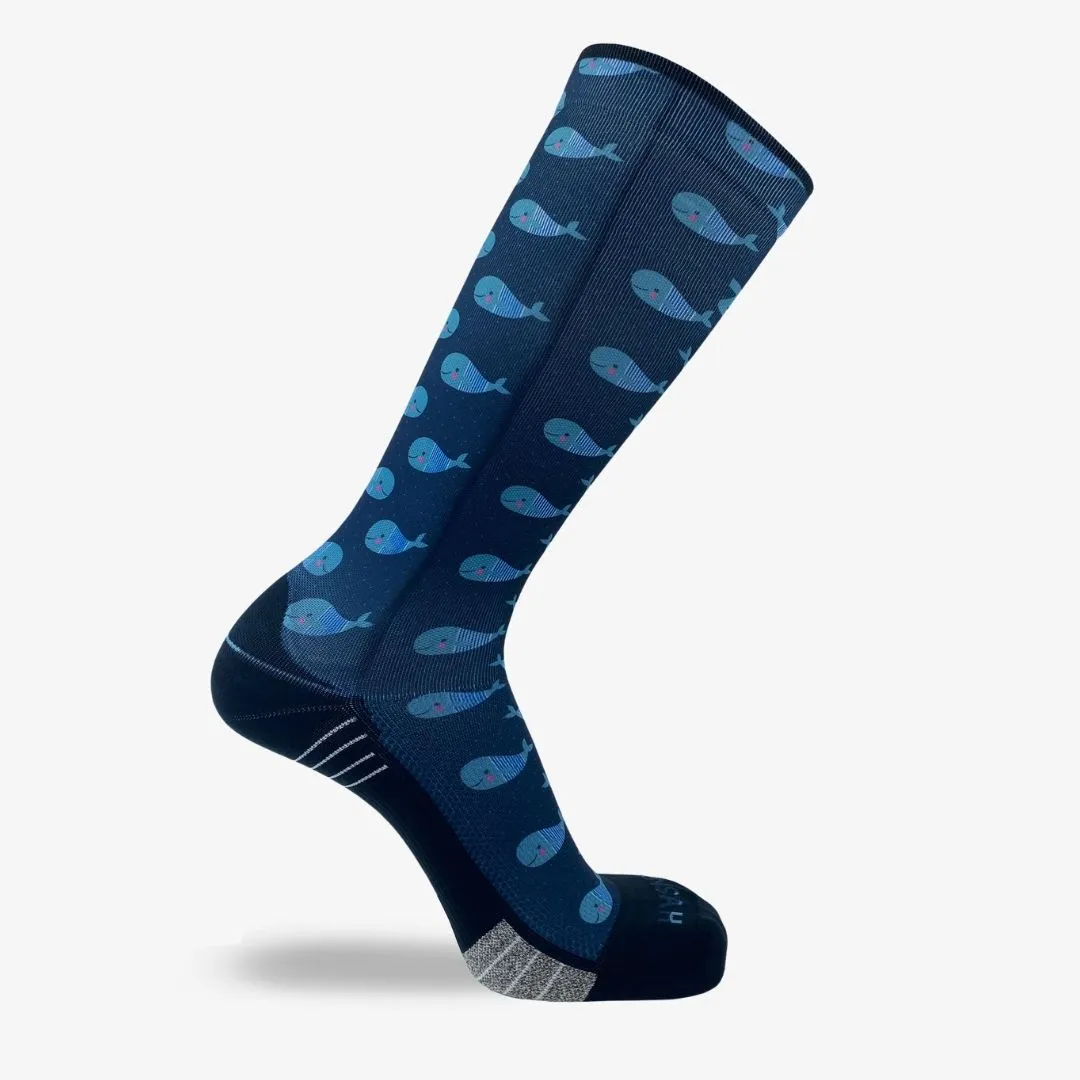 Whales Compression Socks (Knee-High)